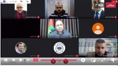 صورة ندوة إلكترونية نظمها منتدى الإعلاميين الفلسطينيين بعنوان: الإعلام والانتخابات..مسؤولية وضوابط