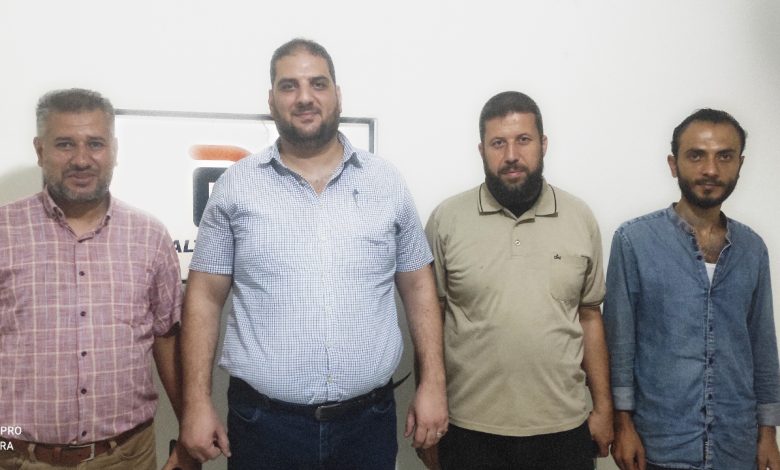 صورة وفد من منتدى الإعلاميين الفلسطينيين يزور وكالة فلسطين الآن  للتنسيق للمشاركة بالحملة الدولية لحماية المحتوى الفلسطيني