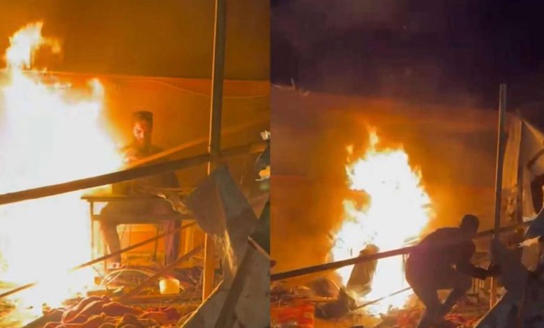 صورة “الأورومتوسطي” يفنّد مزاعم الاحتلال في استهداف خيمة الصحفيين بخانيونس
